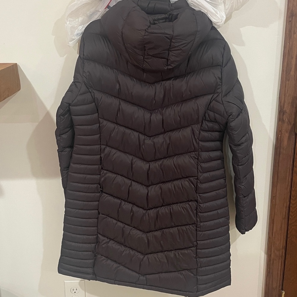 🦁 DKNY Women's Zip-Front Long Coat - Picture 8 of 10